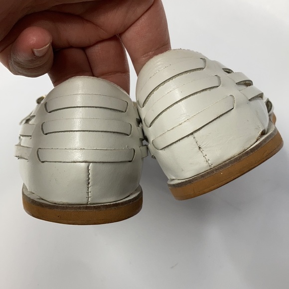 Vintage Fragola white leather Huaraches sandals size 10 B - Picture 4 of 6